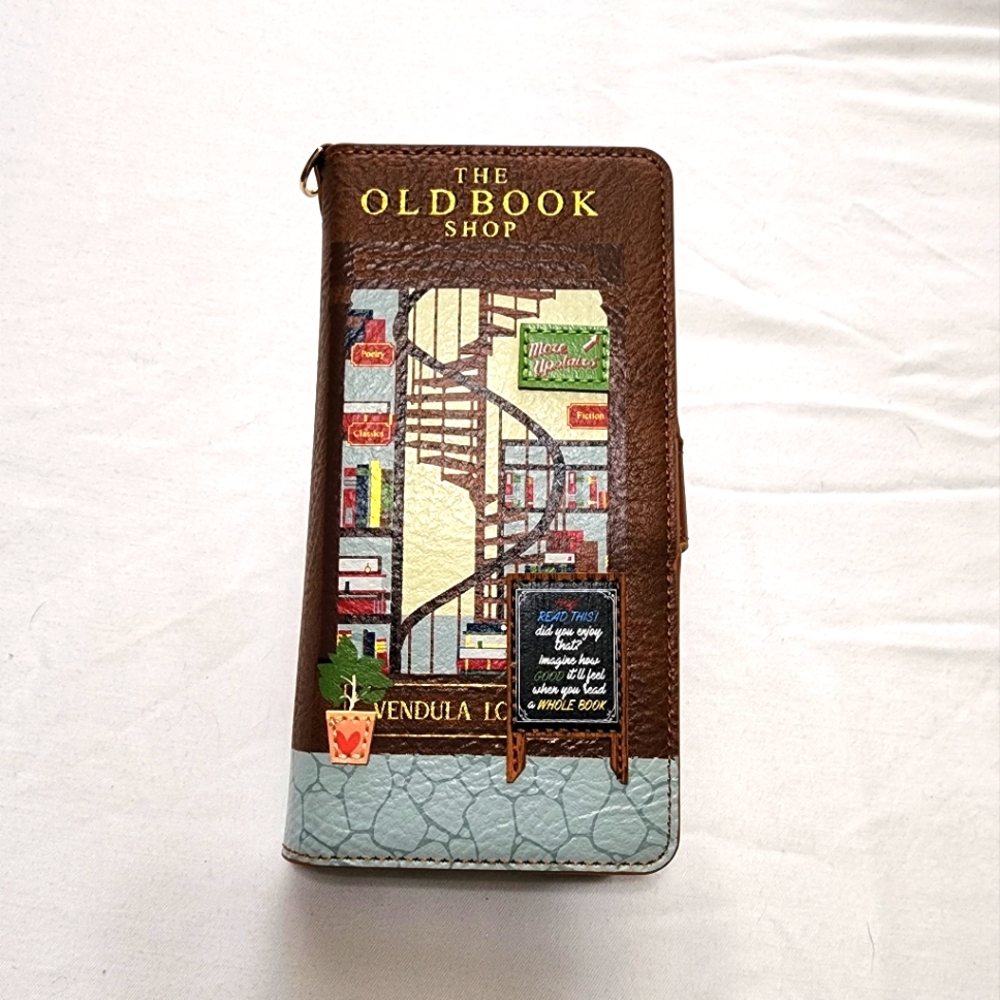 Vendula London The Old Book Shop flip phone case
